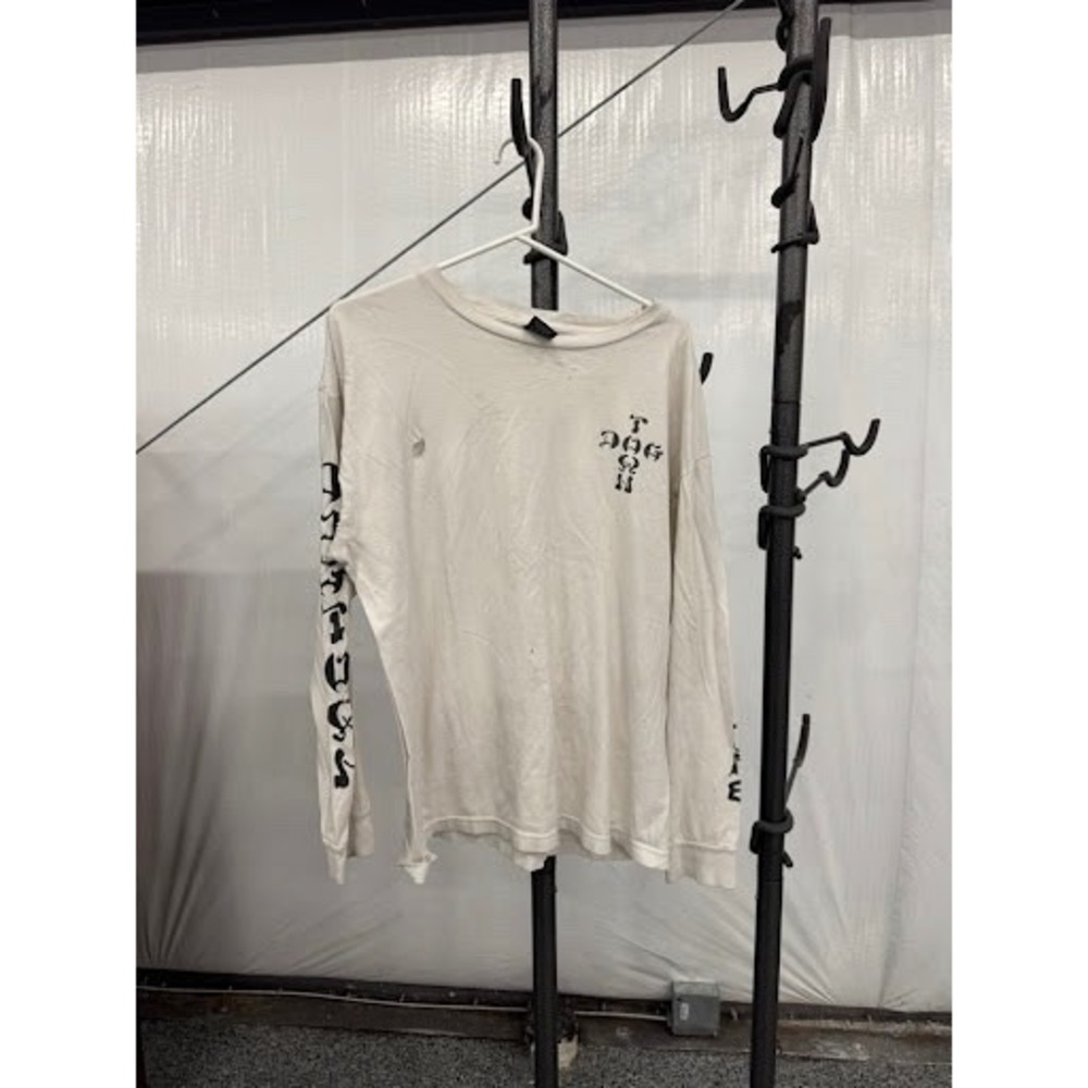 Obey The Shrine Dogtown Long Sleeve Graphic Tee White Vintage Thrashed Mens L